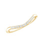 Curved Stackable Ring with Certified Moissanite