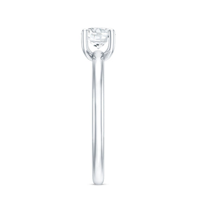 Certified 0.9 Carat Moissanite Solitaire Promise Ring for Her
