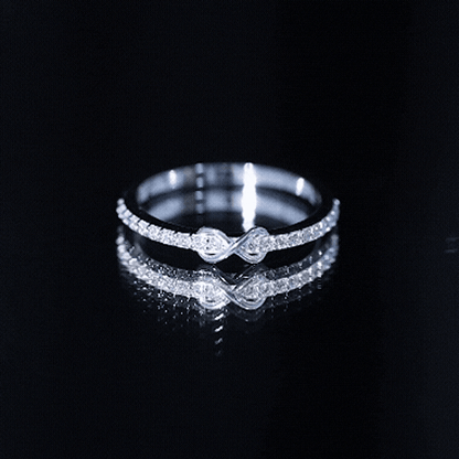 Brilliant Cut Diamond Infinity Promise Ring For Women