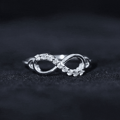 Certified Prong Set Diamond Infinity Promise Ring