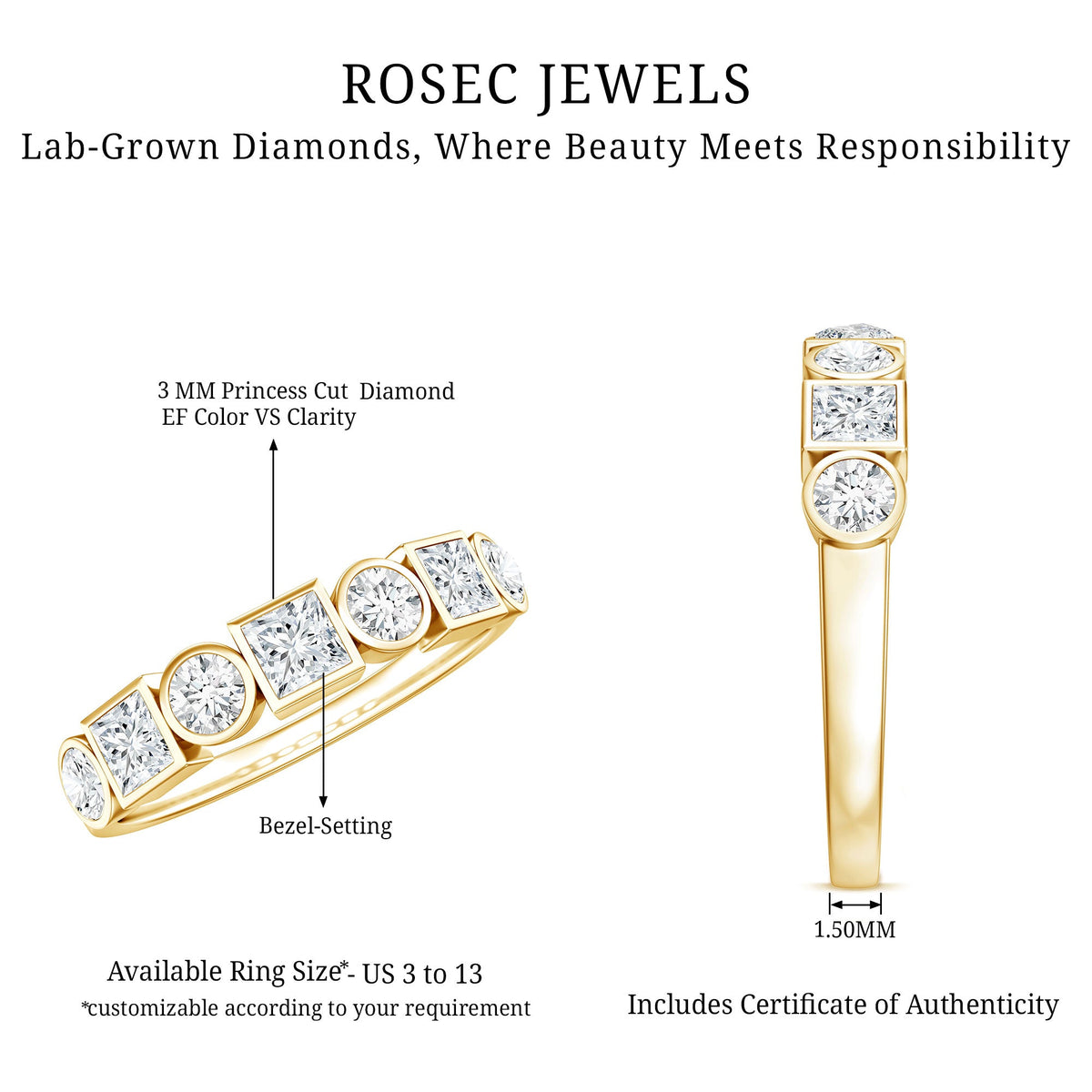 Diamond Eternity Anniversary Band Ring for Women