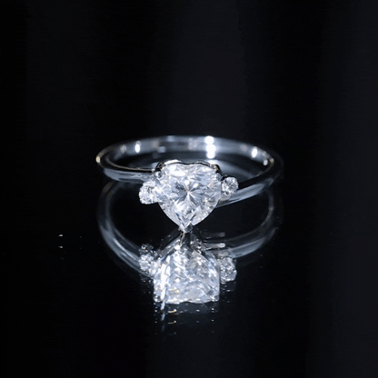 1.2 Carat Heart Lab Grown Diamond Proposal Ring For Her