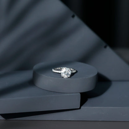 Brilliant Cut 2 Carat Lab Grown Diamond Solitaire Engagement Ring
