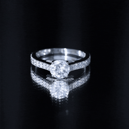 Certified Lab Grown Diamond 2 Carat Solitaire Engagement Ring