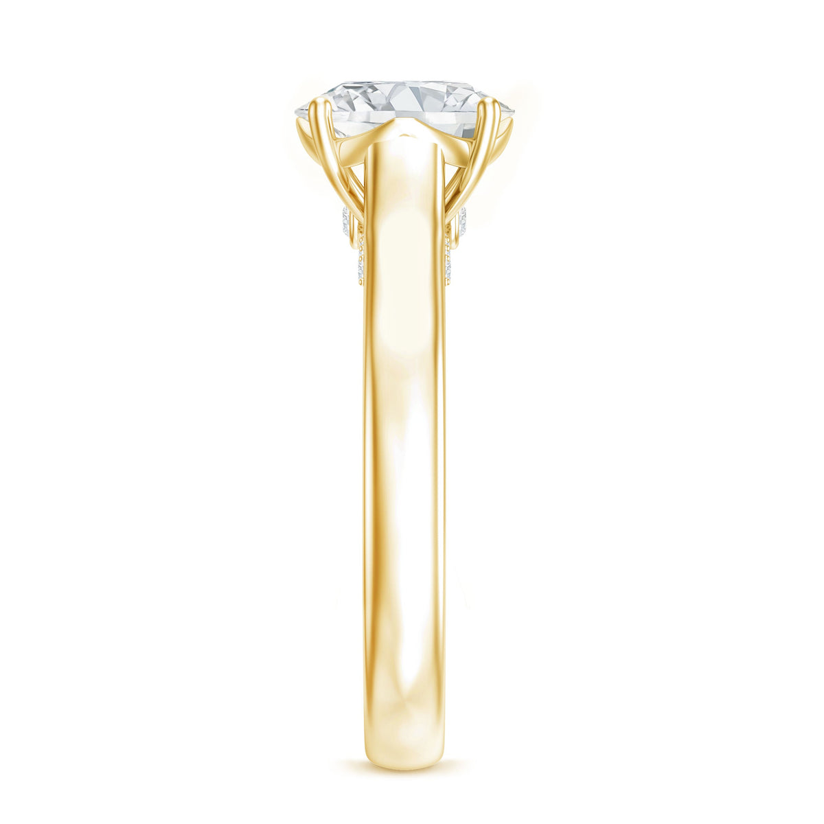 Brilliant Cut Lab Grown Diamond Classic Engagement Ring with Certificate