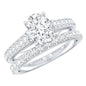 1 Carat Oval Lab Created Diamond Solitaire Engagement Ring Set for Women