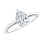 Single Stone Lab Grown Diamond Pear Engagement Ring