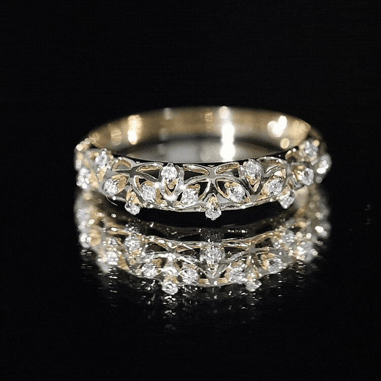 Designer Lab Grown Diamond Wedding Band For Women