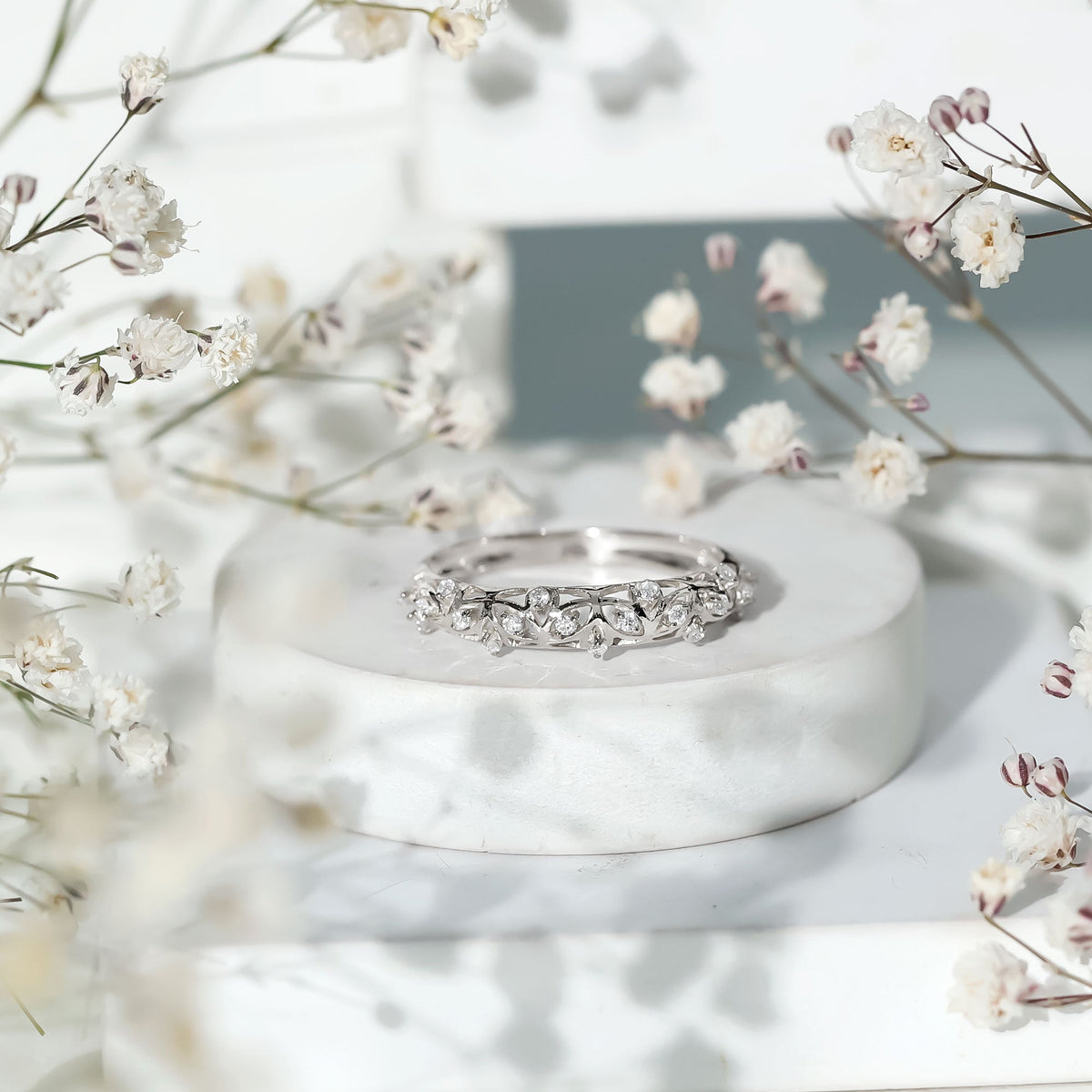 Designer Lab Grown Diamond Wedding Band For Women