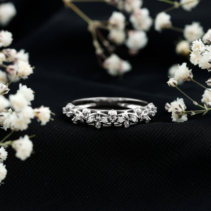 Designer Lab Grown Diamond Wedding Band For Women