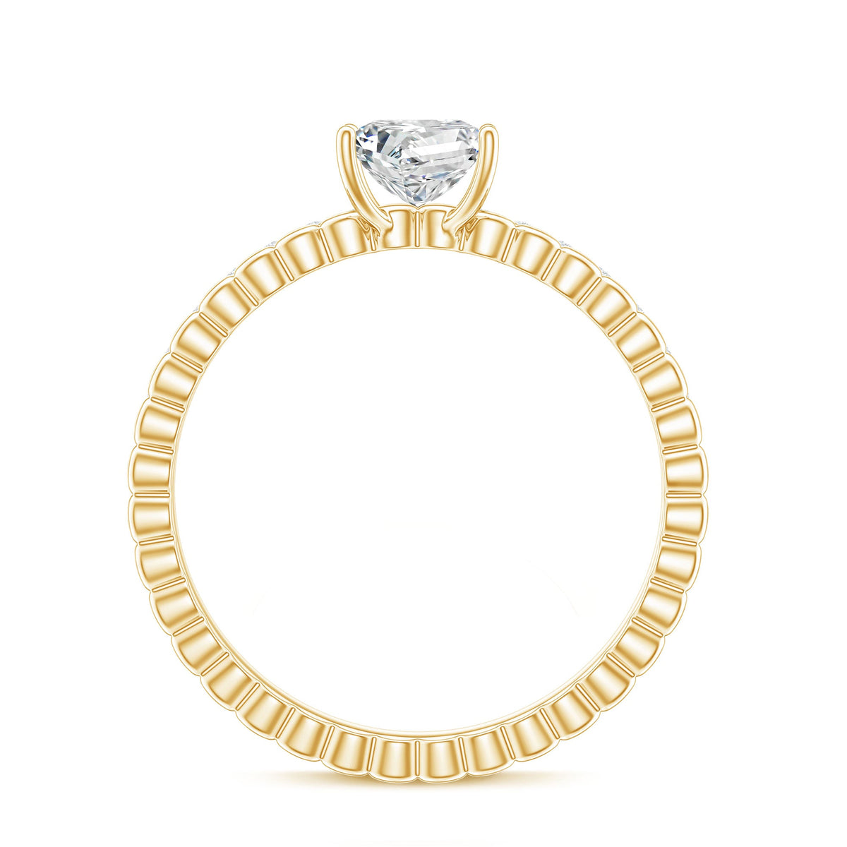 Princess Cut Lab Grown Diamond Promise Ring With Certificate