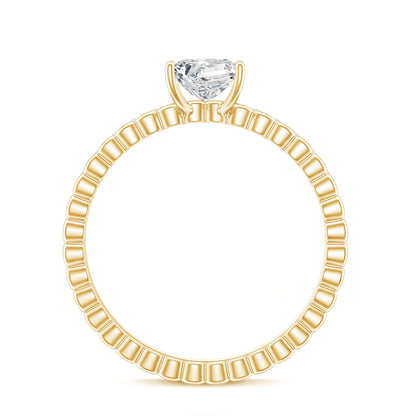 Princess Cut Lab Grown Diamond Promise Ring With Certificate