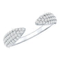 Lab Created Diamond Wedding Wrap Ring For Women