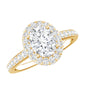 Certified 1.2 Carat Lab Grown Diamond Oval Shape Engagement Ring