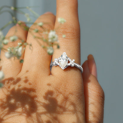 Lab Grown Diamond 1 Carat Marquise Engagement Ring