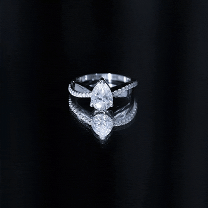 Pear Cut Diamond Classic Engagement Ring