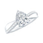 Pear Cut Diamond Classic Engagement Ring