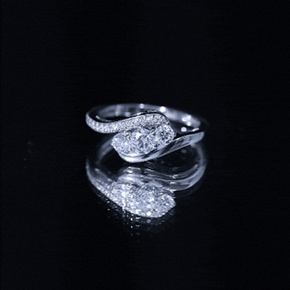 Certified Diamond 3 Stone Promise Ring