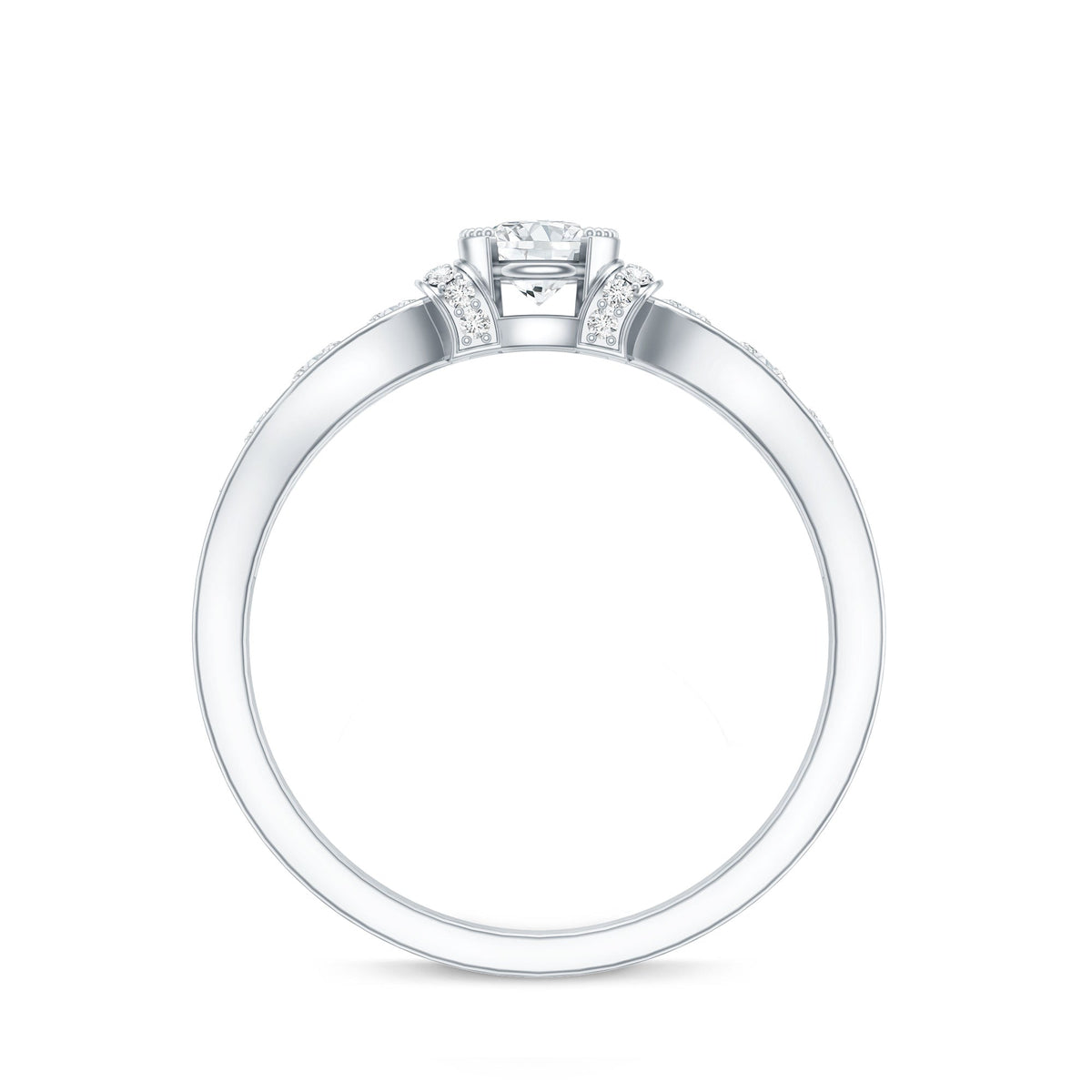 Vintage Style Moissanite Engagement Ring for Women
