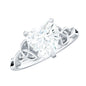 2 CT Heart Shaped Moissanite Celtic Knot Engagement Ring