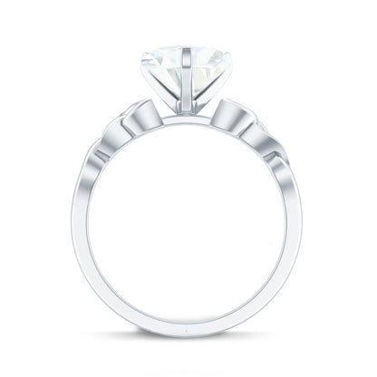 2 CT Heart Shaped Moissanite Celtic Knot Engagement Ring