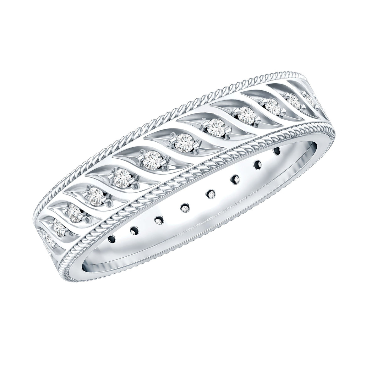 Lab Grown Diamond Designer Wedding Band Ring