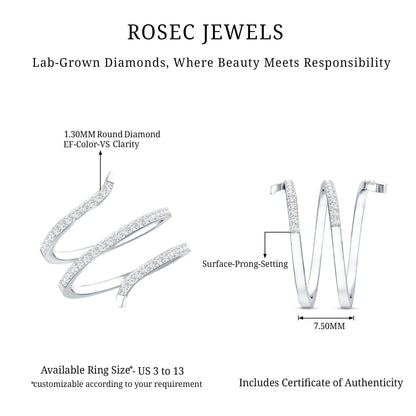 Certified Lab Grown Diamond Cocktail Ring For Women