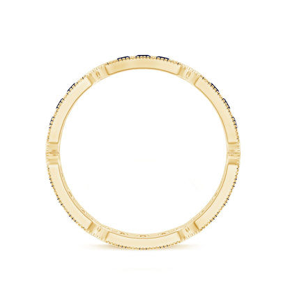Real Blue Sapphire Eternity Ring for Women