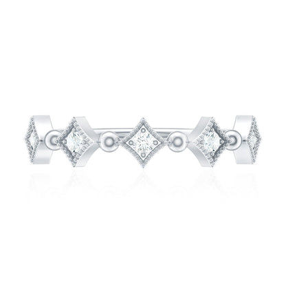 Certified 5 Stone Diamond Dainty Ring
