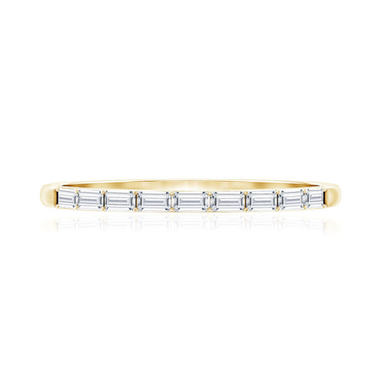 Baguette Diamond East West Stackable Ring