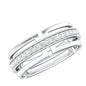Moissanite Wedding Band in Pinpoint Setting