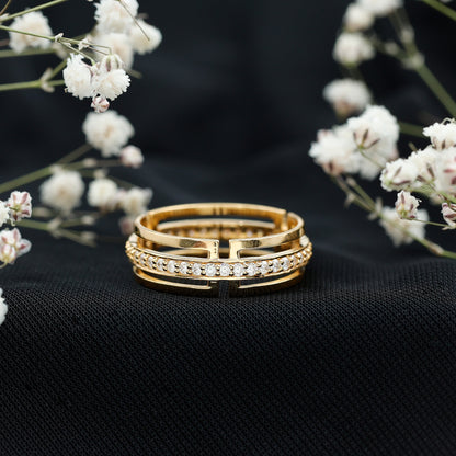 Moissanite Wedding Band in Pinpoint Setting