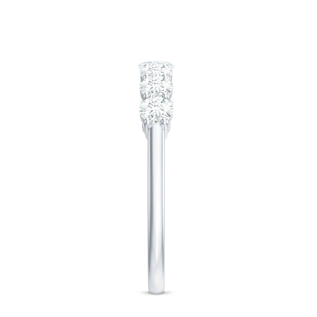 Natural Diamond Half Eternity Band Ring for Women