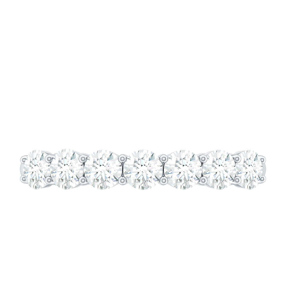 Natural Diamond Half Eternity Band Ring for Women