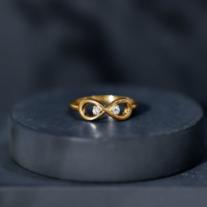 Certified Real Diamond Infinity Promise Ring for Women