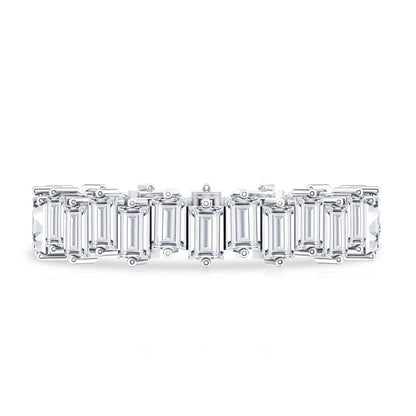 Baguette Shape Moissanite Eternity Wedding Band