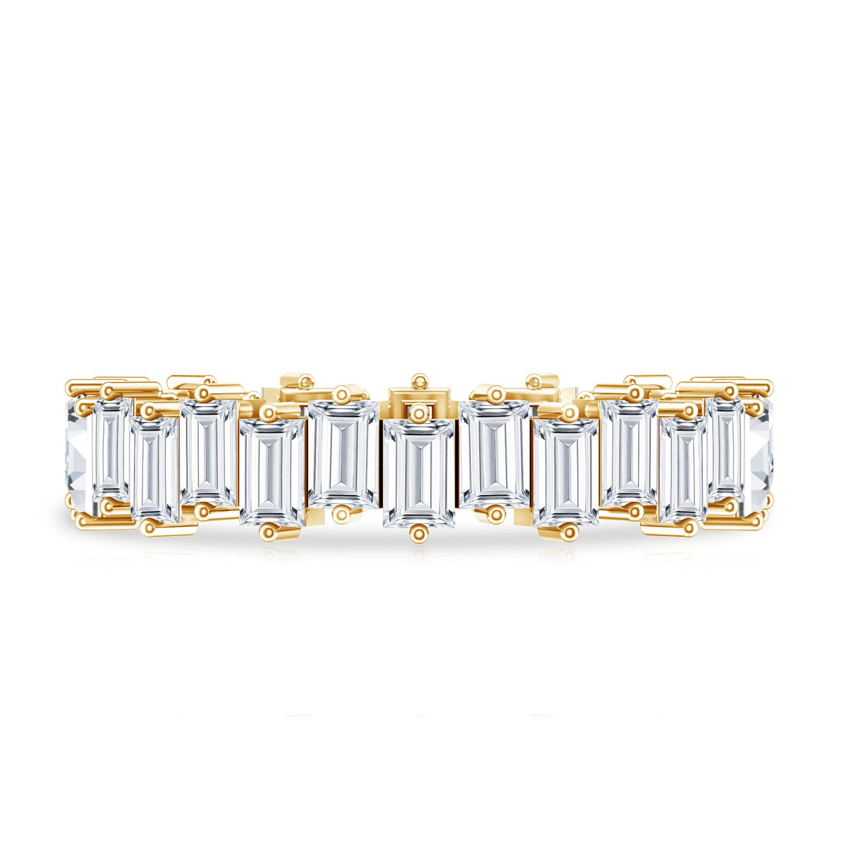 Baguette Shape Moissanite Eternity Wedding Band
