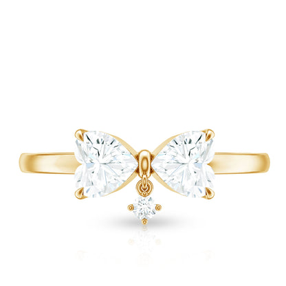 Heart Shaped Moissanite Infinity Promise Ring