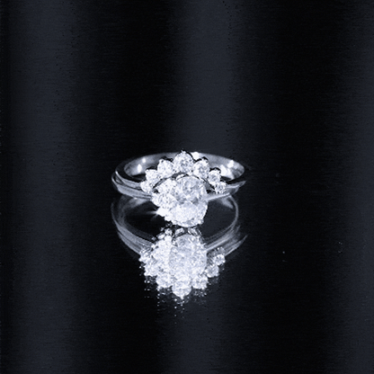 Designer 1.2 Carat Oval Cut Moissanite Wedding Ring Set With Certificate