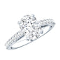 Brilliant Cut Moissanite Oval Engagement Ring