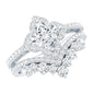 Princess Cut Moissanite Bridal Wedding Ring Set for Women