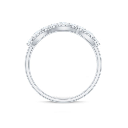 Certified Moissanite Wedding Anniversary Ring for Women