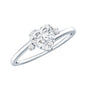 1.5 Carat Solitaire Moissanite Heart Promise Ring