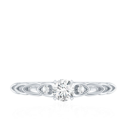Designer Moissanite Promise Ring for Her