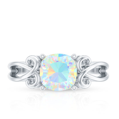 1.8 Carat Ethiopian Opal Vintage Engagement Ring With Certificate