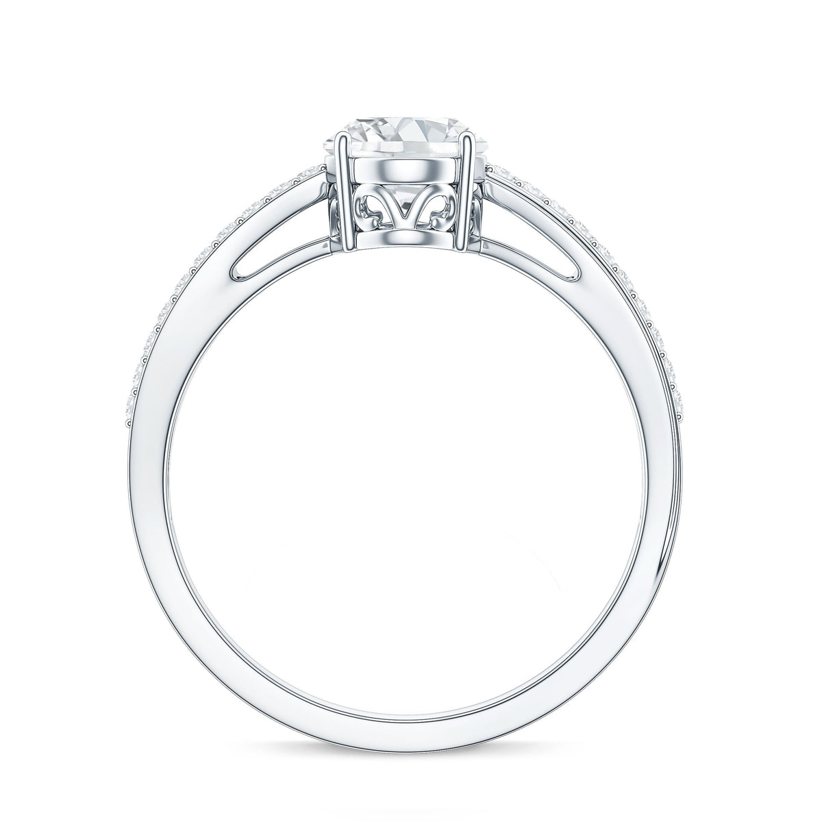 Classic Oval Shape Lab Grown Diamond Solitaire Engagement Ring