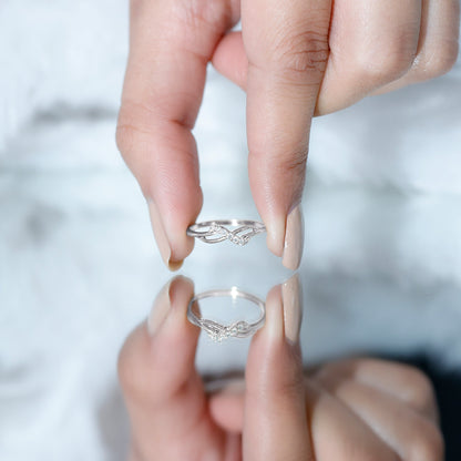 Certified Diamond Infinity Promise Ring For Her