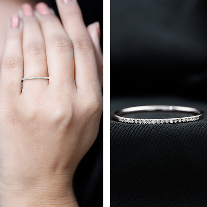 Certified Natural Diamond Stackable Wedding Ring