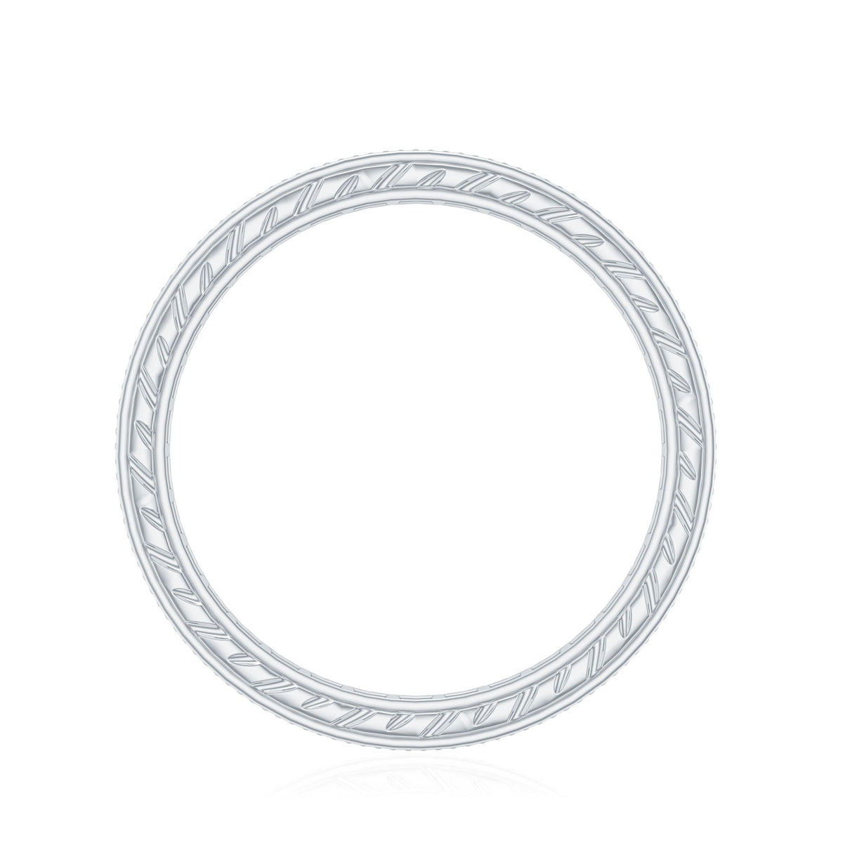 Certified Princess Cut Lab Grown Diamond Eternity Wedding Band