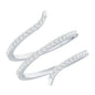 Certified Diamond Spiral Ring For Women